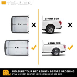 Stehlen 642167828853 Compatible with 2015-2022 Chevy Colorado/GMC Canyon 6 Feet (72") Bed Rubber Horizontal Line Truck Bed Mat v2 - Black