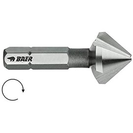 BAER HSSG 90° Bit Countersink 6.3 mm (for M 3) - for Cordless Screwdrivers - Countersink - Deburring - Countersink - Countersink - Countersink