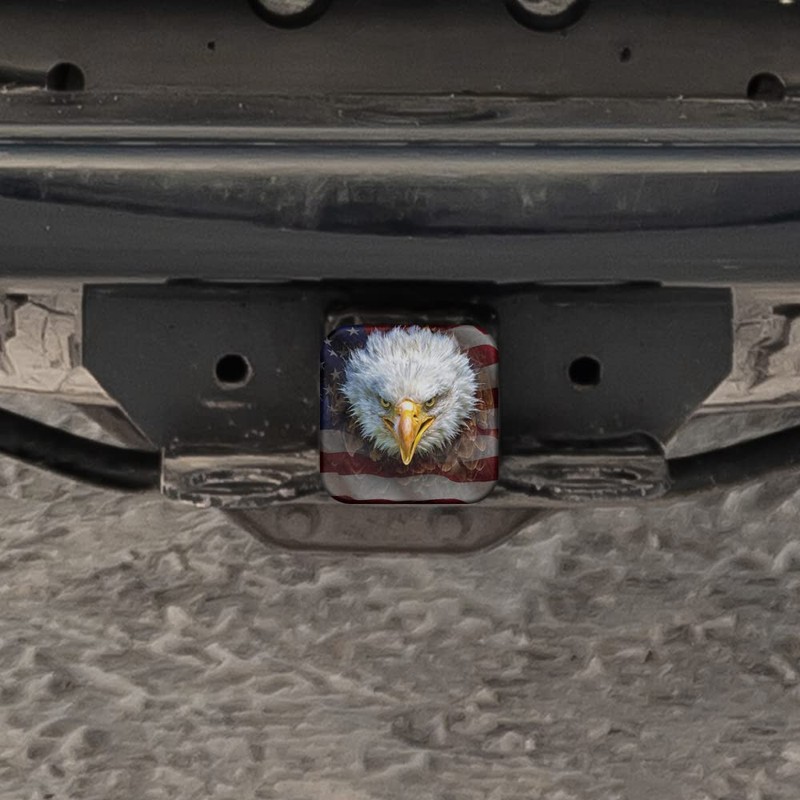 Swono Bald Eagle Rubber Hitch Covers Angry Bald Eagle American