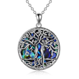 YAFEINI Sister Gifts from Sister, Sterling Silver Tree of Life Pendant Necklace Birthday Jewellery Friendship Sister Gifts