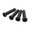 4pcs Front A Arm Long Bushing with Spacer Black Replacement