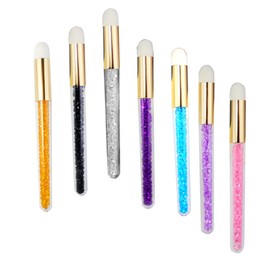 Ipetboom 7pcs Pore Cleaning Brush for Face Nose Soft Bristles for Blackhead Removal Skin-friendly Lightweight Design White Pink Yellow Blue Black Light Purple Dark Purple