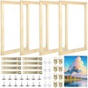 OMISTAR 4 Sets Canvas Stretcher Bars - 1216" Wooden Frames