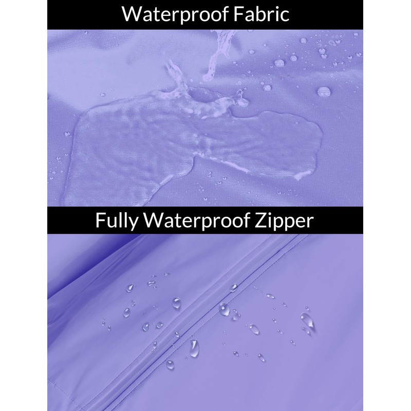 BALEAF Women's Running Rain Jackets Waterproof Windbreaker Windproof Lightweight Cycling