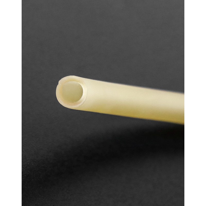 QWORK 10FT 1/4" OD 3/16" ID Natural Latex Rubber Tubing