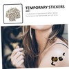 TOVINANNA Body Temporary Stickers 6 Sheets of Leopard Transfer for