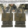 2pcs Outdoor Quick Release Buckle Set,Cummerbund MOLLE Removal Buckle Nylon