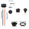 RUNCCI-YUN Pack of 5 DC 12 V 20 A Round