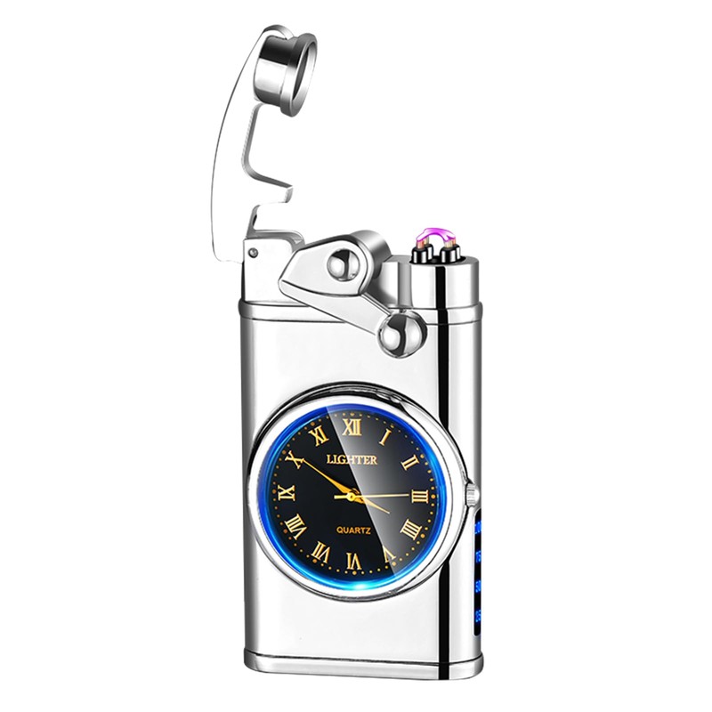RSBYE Electric Lighter USB Rechargeable Lighters, Windproof Dual Arc Plasma