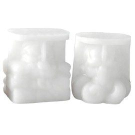 2Pcs Octopus Skull Candle Mold, Halloween Tentacle Silicone Molds for Soap Resin Plaster Cement Craft