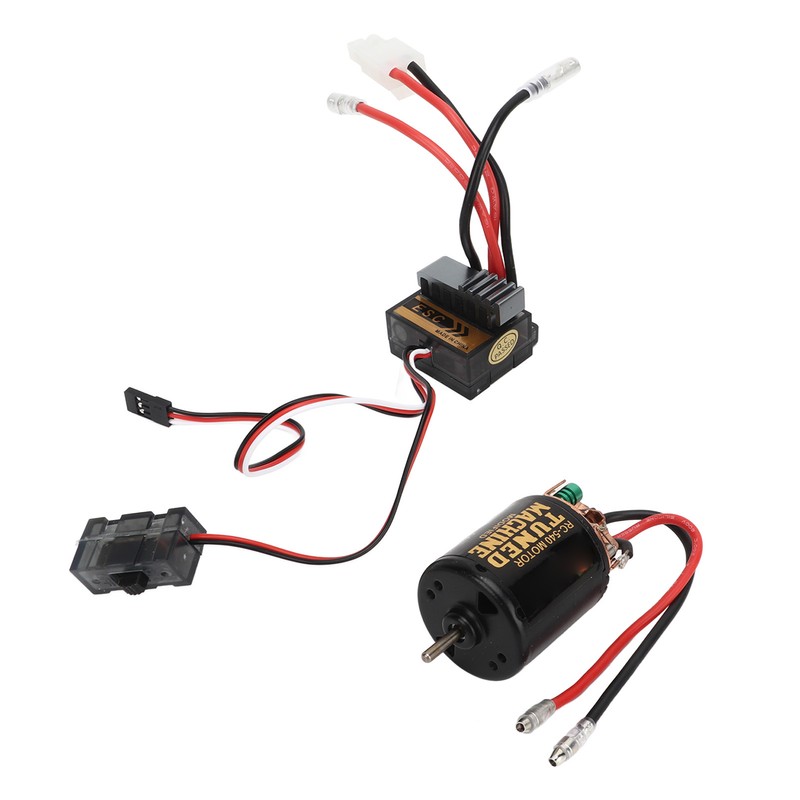 RC Brushed Motor ESC Kit External Carbon Brush Waterproof 540