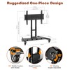 Rolling TV Stand, Portable Mobile Floor Confidence Monitor Stand on