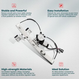 Power Window Regulator Rear Left Driver Side with Motor fits for 2004-2008 for Pontiac Grand Prix 15869655 748-266