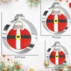 Keepaty 3 Pieces Christmas Ornament Cookie Cutters Set Stainless Steel