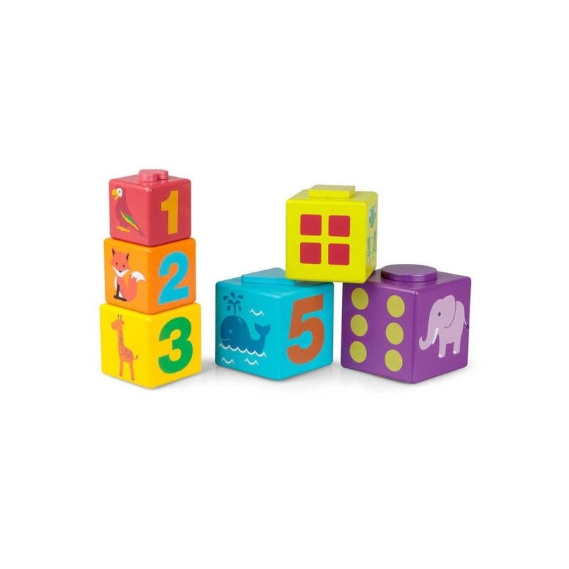 Tobar Wooden Shape Sorting Stacking Building Blocks