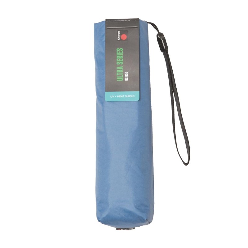 Knirps US.050 Solids Blue Solid Blue Folding Umbrella, Lightweight, Compact,