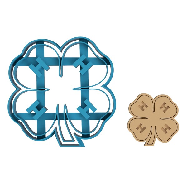 4-H Clover -Lucky - Good Luck Symbol - Charm -