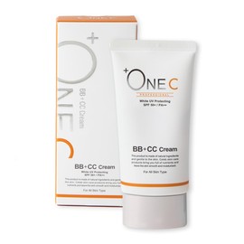 +ONEC (プラワンシー)【公式】BB+CCクリーム ファンデーション 40g ｜ bbクリーム CCクリーム トーンアップ 日焼け止め UV UVカット 紫外線 SPF50+ PA++ 保湿 敏感肌 ツヤ肌 20代 30代 40代 50代