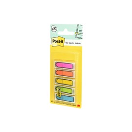 Post-it Arrow Flags, Assorted Bright Colors, .47 in Wide, 100/On-the-Go Dispenser, 1 Dispenser/Pack (684-ARR2)