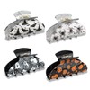 Halloween Hair Claw Clip for Women with Glitter Finish 3.4”