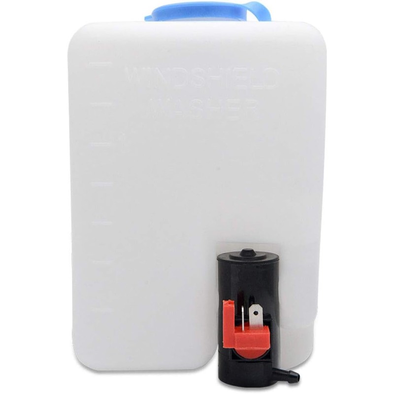 Riloer Windscreen Washer Bottle Kit, UniversalWindscreen Washer Bottle, with Pump
