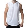 ROGUDUA Men's Hooded Tank Top Quick Dry Muscle Gym Shirts