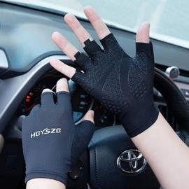 Half gloves summer sports cool mountaineering bicycle gloves mesh Fishing Gray/XL