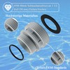 MOAZIFI Pool Connection 38 mm, Pool Hose Adapter Conversion Kit
