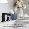 INGOFIN 12 oz Ceramic Toothbrush Holder, Toothpaste Holder and Cup