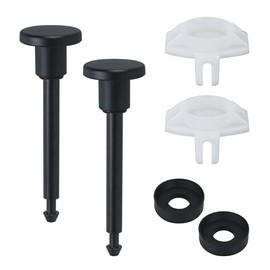 Tub Spout Diverter Repair Kit, Tub Diverter Repair Kit Bathroom Shower Bathtub Leaky Faucet Repair Replacement Parts (Includes 2 x Diverter Valve Stems, 2 x Cup Seals and 2 x Gates,) Black,2 Set
