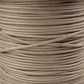 Paracord Planet 550lb Solid Brown Paracord – 7 Strand Type III Tactical Parachute Cord for Hiking, Camping, and Crafting – Light Brown (10 ft)