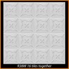 DIY Styrofoam Glue Up Ceiling Tiles White 20x20 R38W White