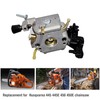 Saihisday C1M-EL37B 445 Replacement for Husqvarna Carburetor with Maintenance Kit