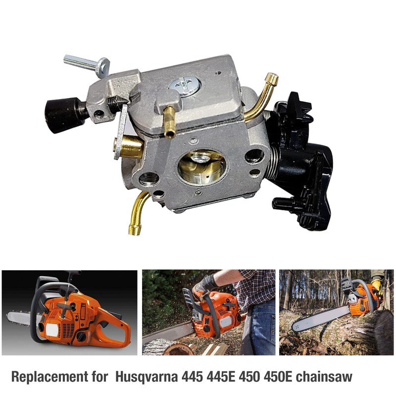 Saihisday C1M-EL37B 445 Replacement for Husqvarna Carburetor with Maintenance Kit