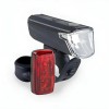 Kit Luces LED Bicicleta Elops Delantero/Trasero IPX4 Con Pilas Incluidas