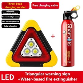 CYNWY Triangle Emergency Light for Hyundai Tucson 2015 2016 2017 2018 2019 2020, 50w Multi-Function High Visibility Camping Hiking Car Fault Flashing Warning Light,E