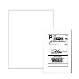 Full Sheet Address Shipping Labels - 8-1/2" x 11" - 100 Labels
