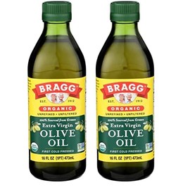 Bragg Bragg Olive Oil, Organic Extra Virgin, 16 fl oz (Pack of 2)