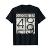 Vintage Distressed Oldometer 48-49- 49th Birthday Gift Idea T-Shirt