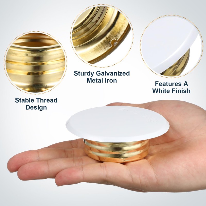 Fire Sprinkler Covers, 4pcs White Flat Cover Plate Fire Sprinkler