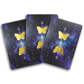 Cosmic Balance Oracle Deck: 48 Gold-Foil Cards with Celestial Butterfly Artwork