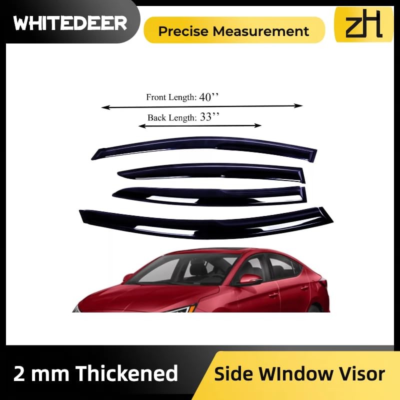 Fits Hyundai Elantra 2017 2018 2019 2020 Acrylic Safe Smoke
