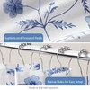 Martha Stewart Martha's Garden Shower Curtain Botanical Floral Print Cotton