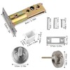 Azonelife Cylinder Latch Handle-less Lock, Modern Door Locks, Door Lock