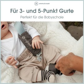 emma & noah Swaddling Blanket with Feet, 0-8 Months, Baby Blanket for Baby Seat, Maxi Cosi®, Child Seat for Autumn and Winter, Lined, Maximum Freedom of Movement (Essential Blue)