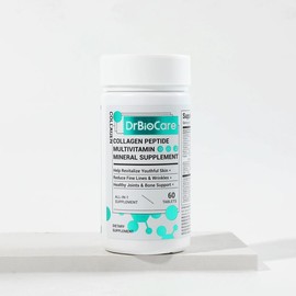 DrBioCare Collagen, Vitamin & Mineral, Contains Vitamin d3, Vitamin C, Probiotics,Vitamin E, Vitamin b & Multivitamin Healthcare Supplement Edible Fitness - Specification: 2 bottle