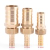 Hilitand Brass Fitting, 10-16mm Barb Reducer, Wear-resistant, Durable, 1 Pcs