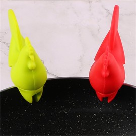 Silicone Pot Clip Spoon Rest Silicone Utensil Rest Silicone Spoon Rest for Stove Top Spill-proof Lid Lifter Non-Slip Spoon Holder Stove Organizer, Steam Releaser