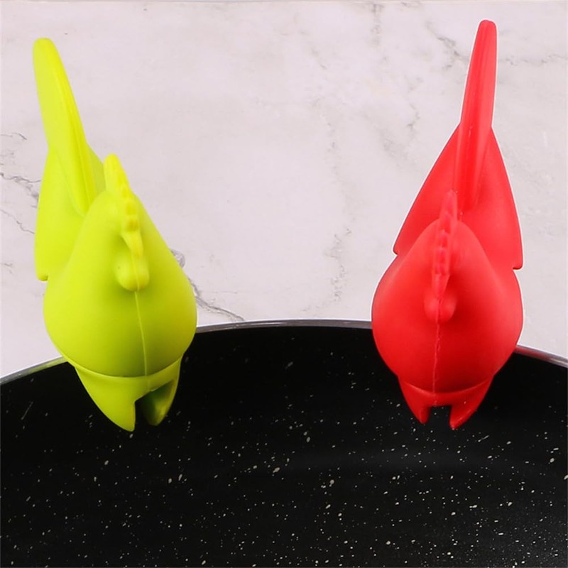 Silicone Pot Clip Spoon Rest Silicone Utensil Rest Silicone Spoon