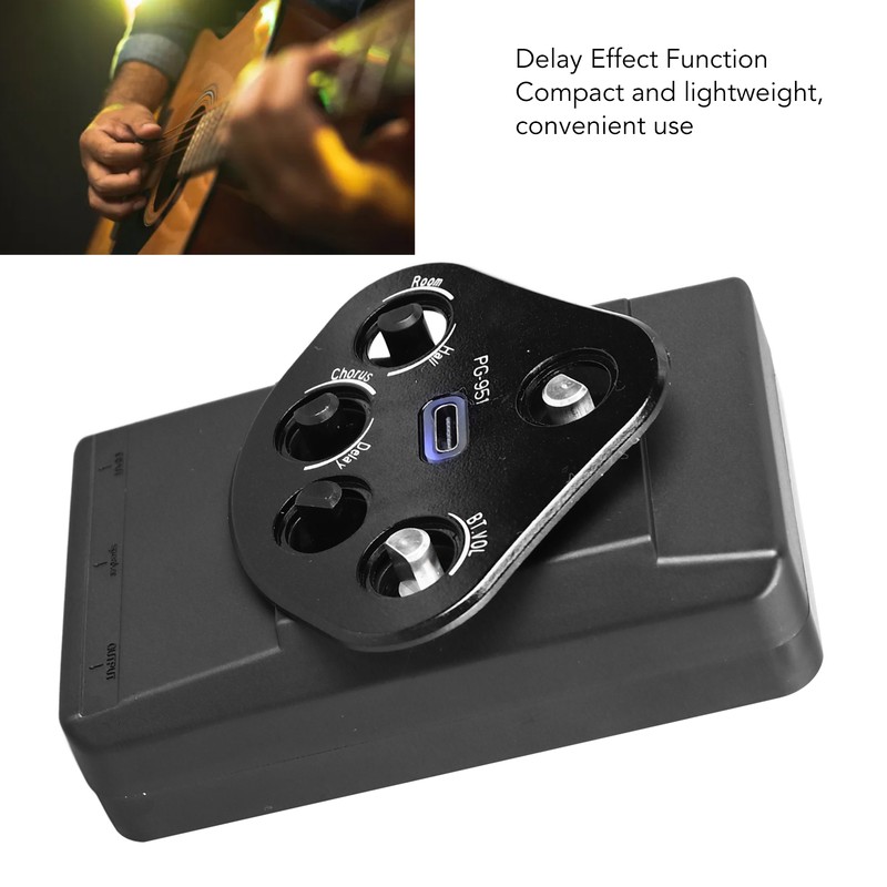 Acoustic Guitar Pickup Electric Soundhole Pickup with Bluetooth Vibration Damping